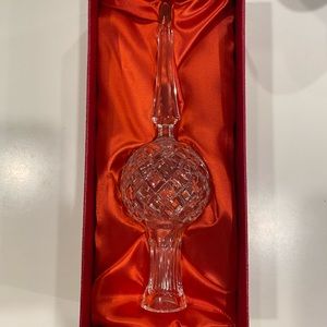 Waterford Crystal Christmas tree topper new in box.